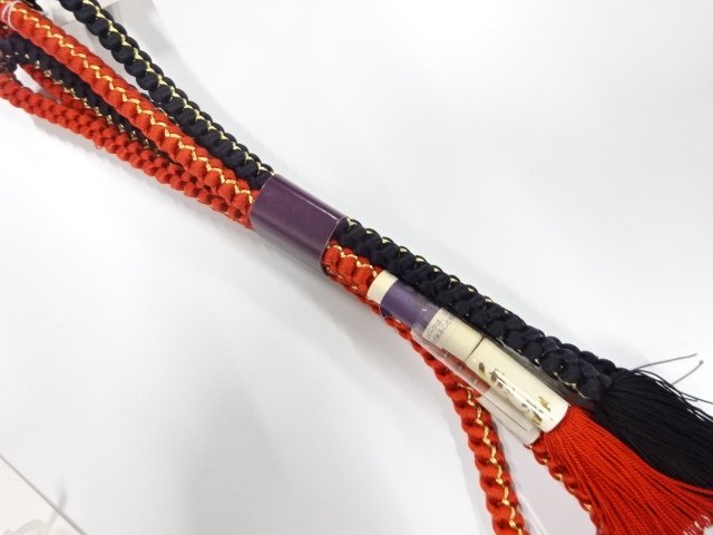 未使用品　正絹　手組帯締め